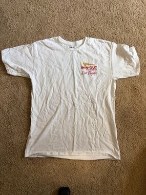 In N Out Burger Las Vegas White Logo T-Shirt - Men's